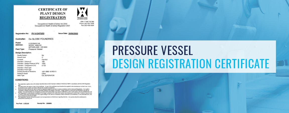 Pressure Vessel Design Registration Document