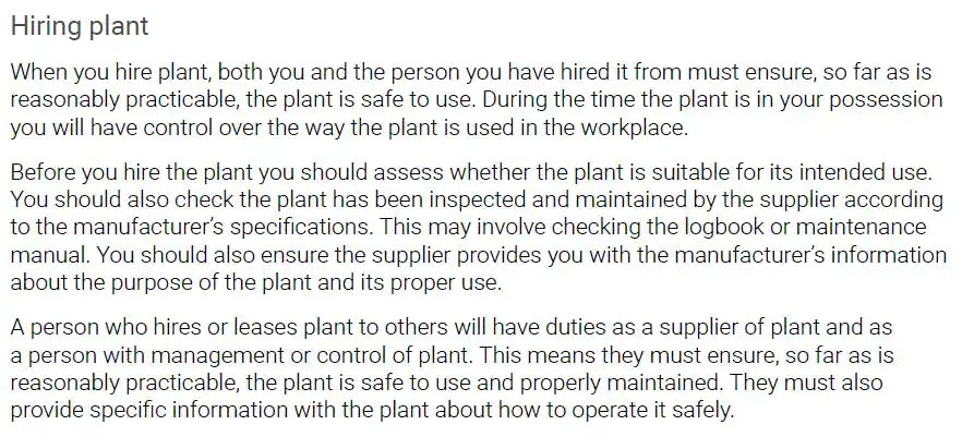 Hiring Plant